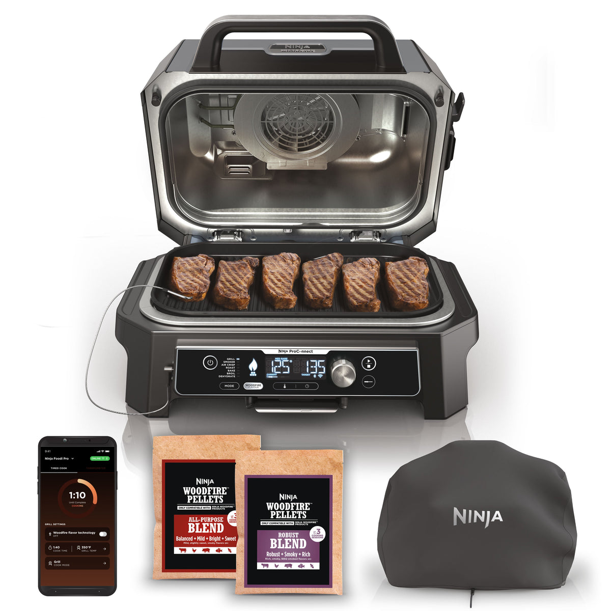 Ninja Woodfire Pro Connect™ XL Outdoor Grill & Smoker