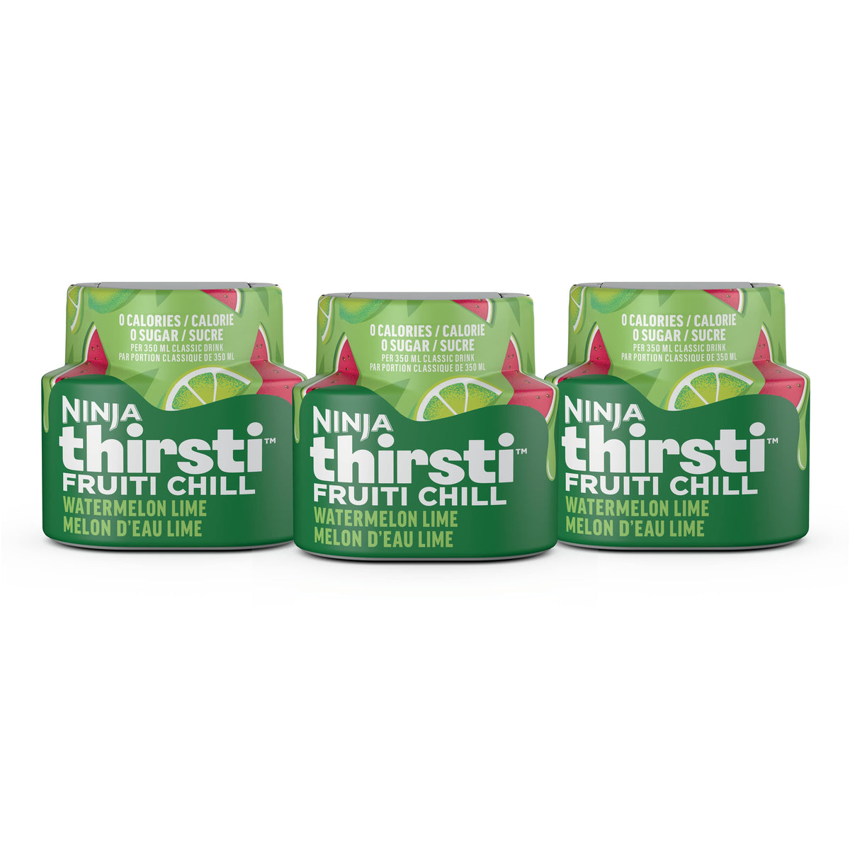 Ninja Thirsti™ HYDRATE Watermelon Lime Flavoured Water Drops (Sweetened), 3 pack, WCFWTLAMC